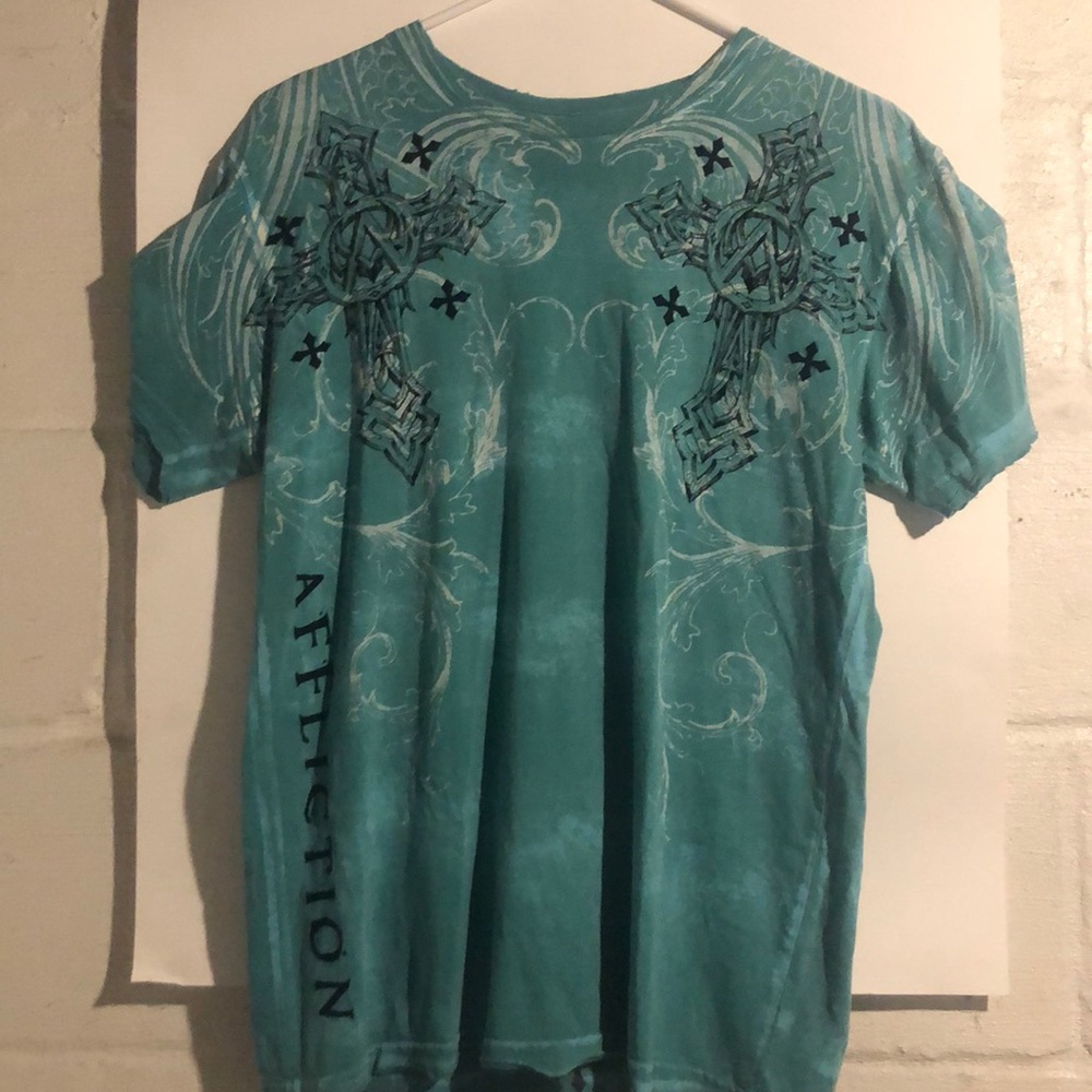 AFFLICTION turquoise T-Shirt